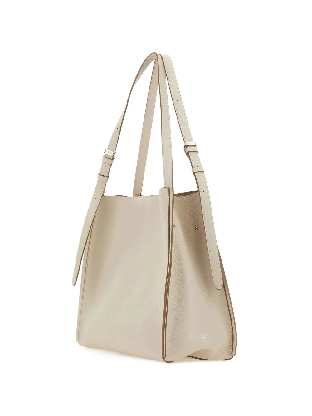 GIANNI CHIARINI Luz leather shoulder bag - Toni neutri