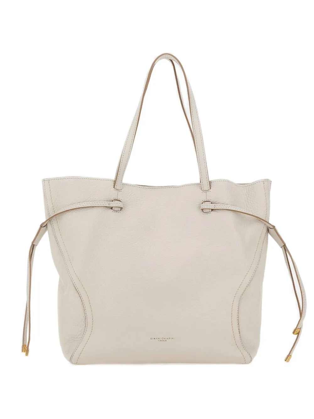 GIANNI CHIARINI Violette leather shoulder bag - Toni neutri