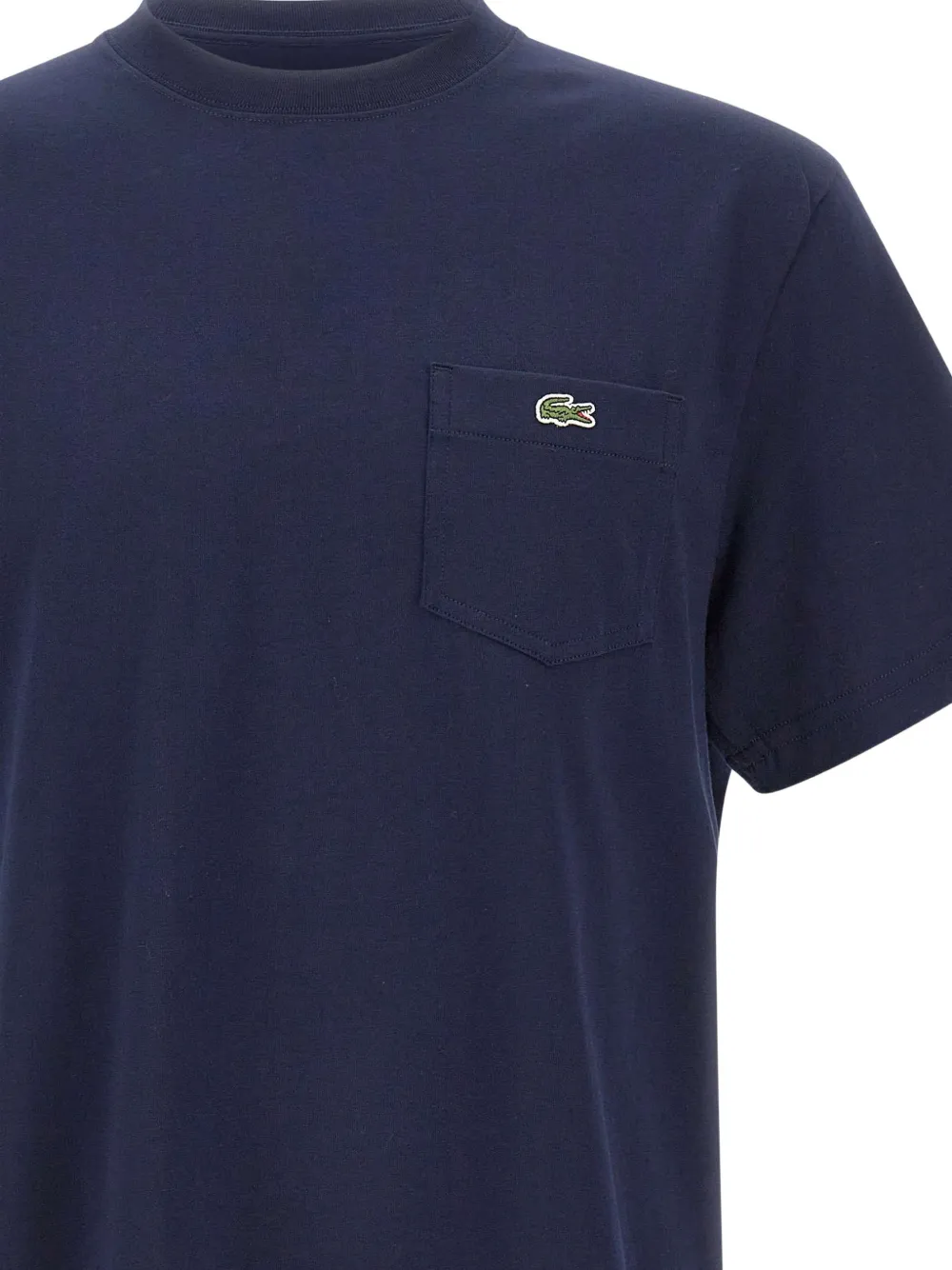 Lacoste T-shirt met logopatch Blauw