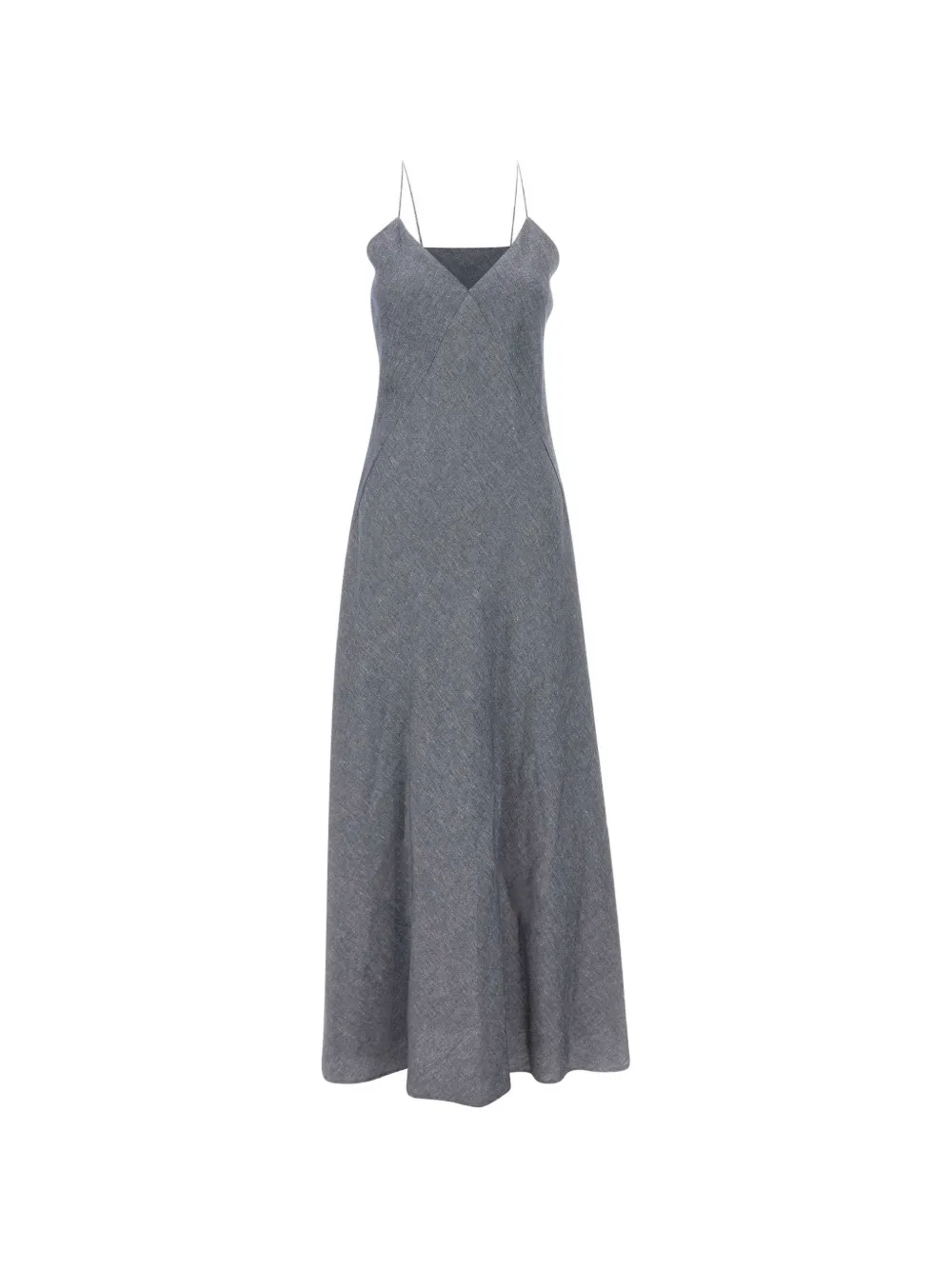 Eleventy V-neck strap maxi dress - Grigio