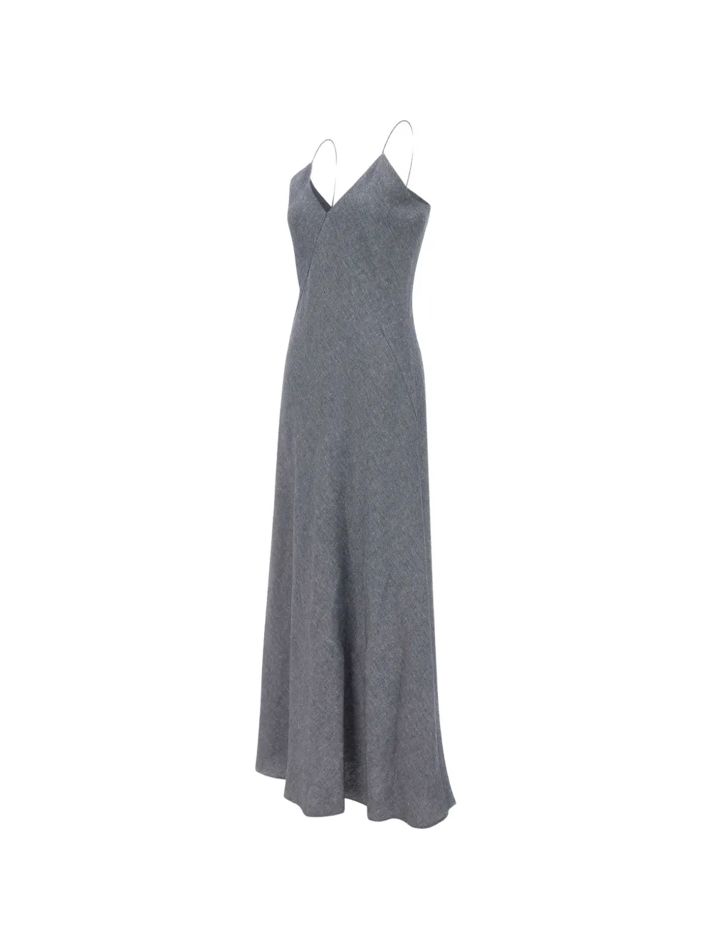  Eleventy V-neck Strap Maxi Dress - Grey 