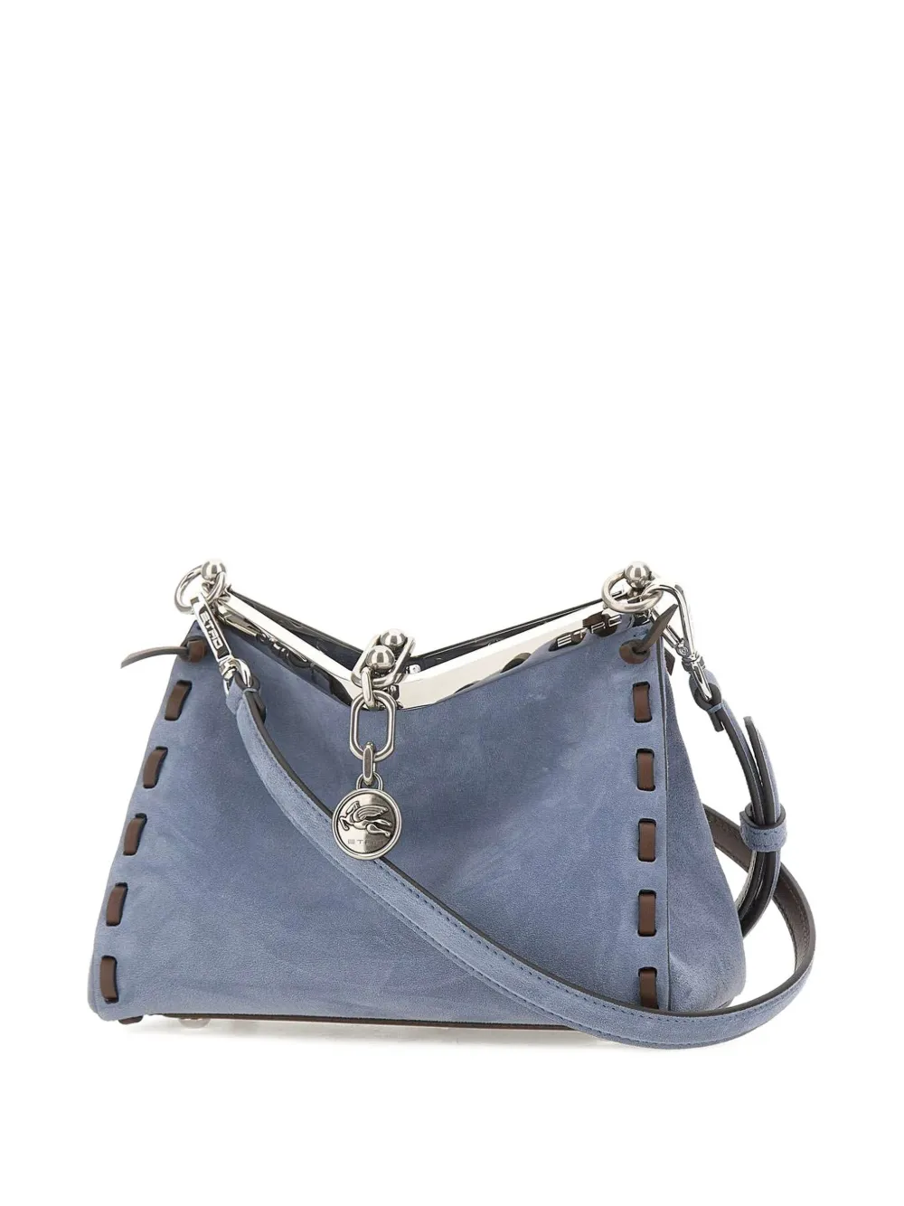 ETRO Vela schoudertas met Pegasus-logo Blauw