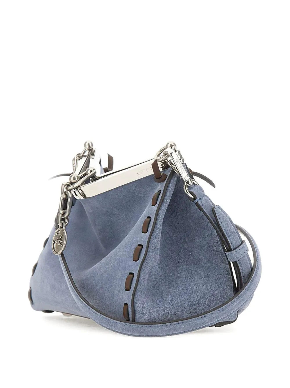 ETRO Vela schoudertas met Pegasus-logo Blauw