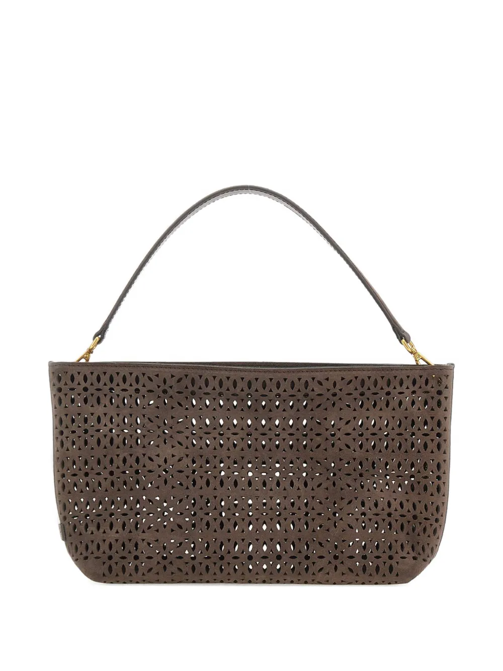 GIANNI CHIARINI Mashup perforated shoulder bag - Marrone