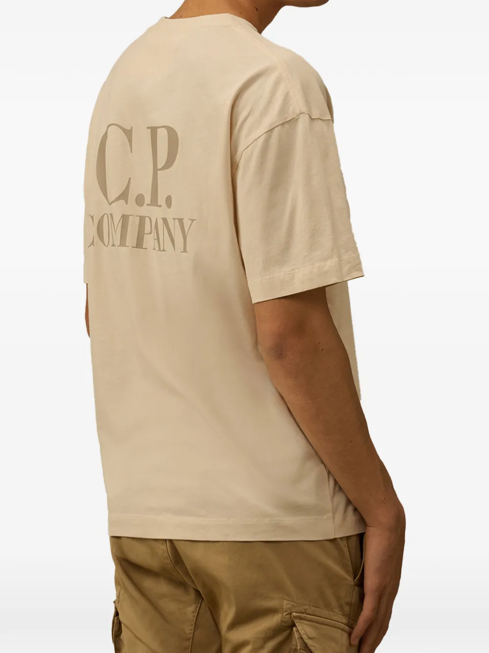 C.P. Company 30 1 jersey T-shirt met korte mouwen Beige