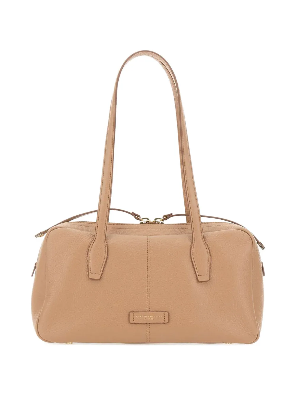 GIANNI CHIARINI Aryna hammered shoulder bag - Toni neutri