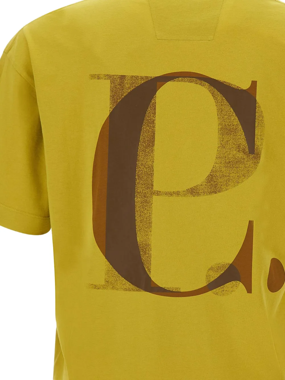 C.P. Company T-shirt met logoprint Groen