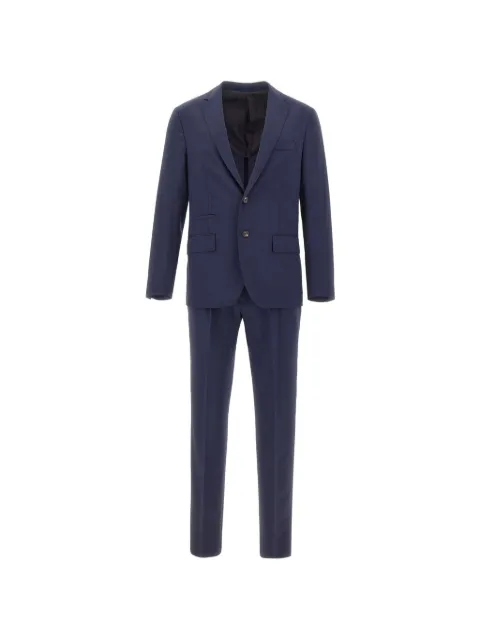 Eleventy flap-pockets wool suit