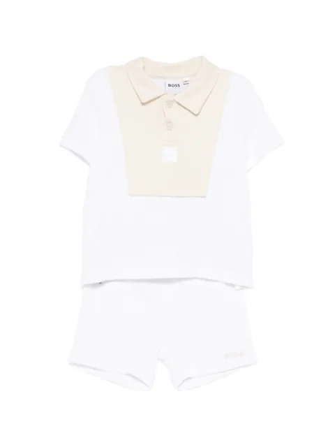 BOSS logo-lettering shorts set