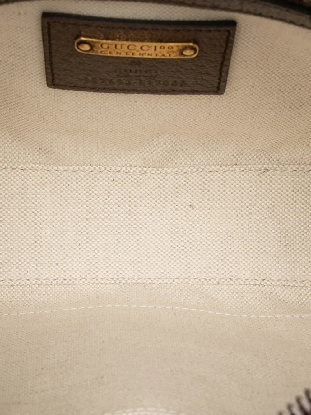 2016-2025 100th Anniversary Textured Dollar Calfskin Logo Belt Bag