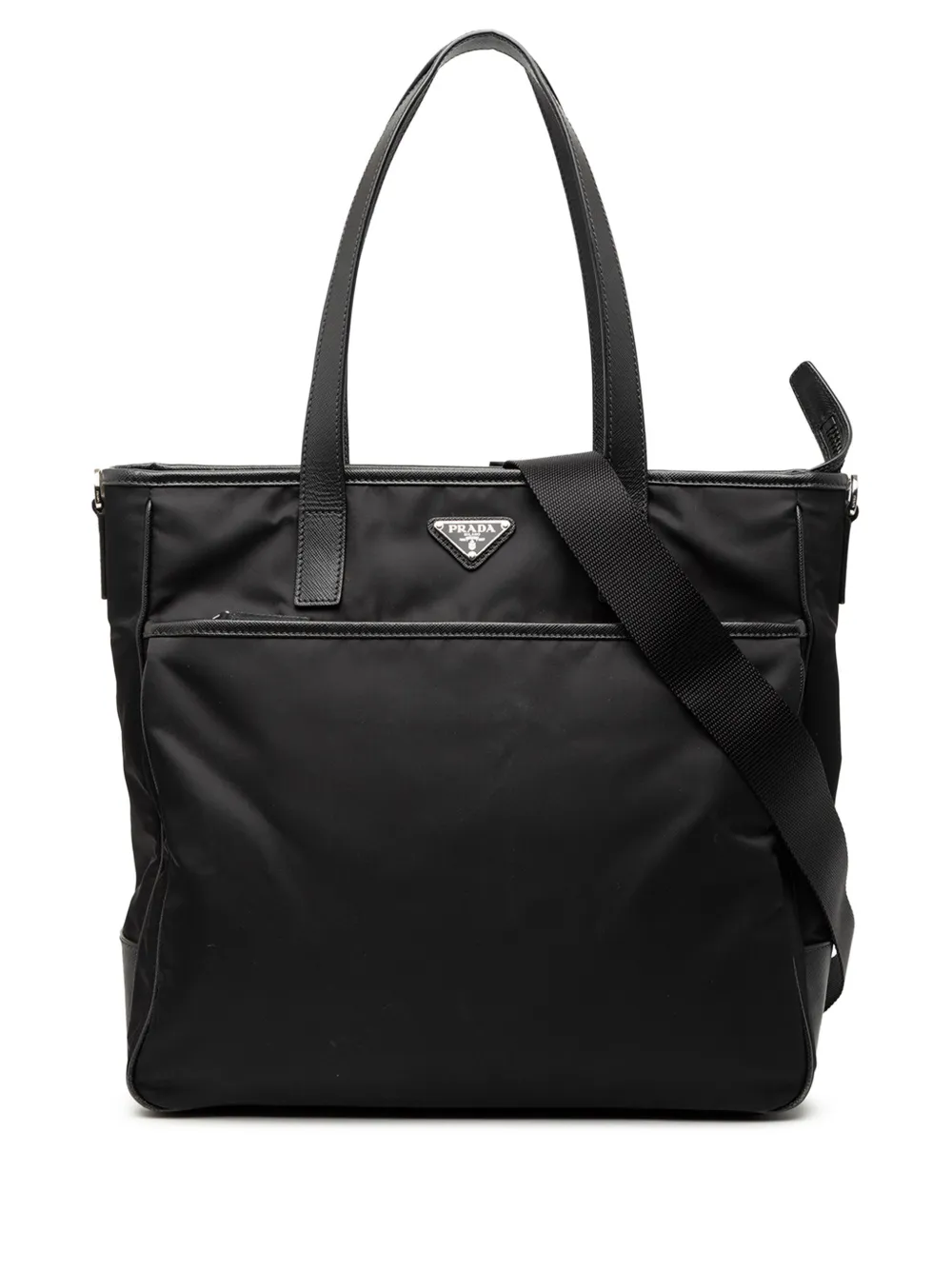 Prada Pre-Owned 2013-2026 Tessuto Convertible Tote satchel - Nero