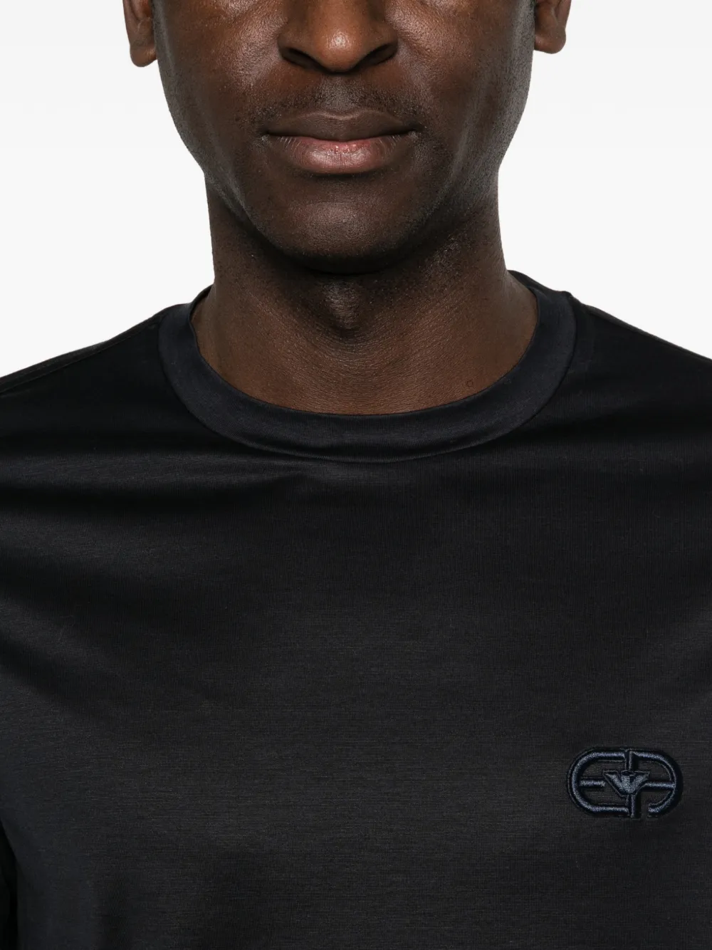 Emporio Armani T-shirt met logo Blauw