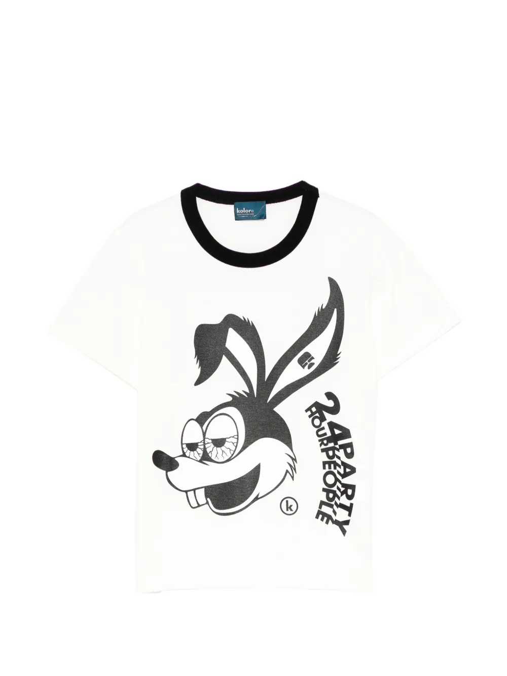 Kolor T-shirt con stampa - Bianco