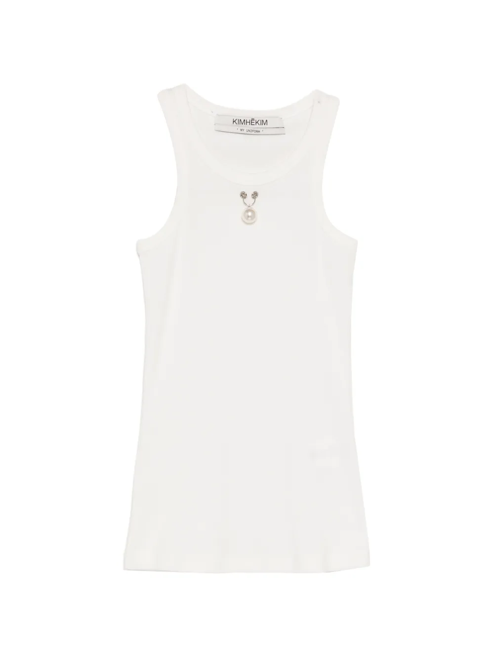 Kimhekim Canotta con decorazione - Bianco