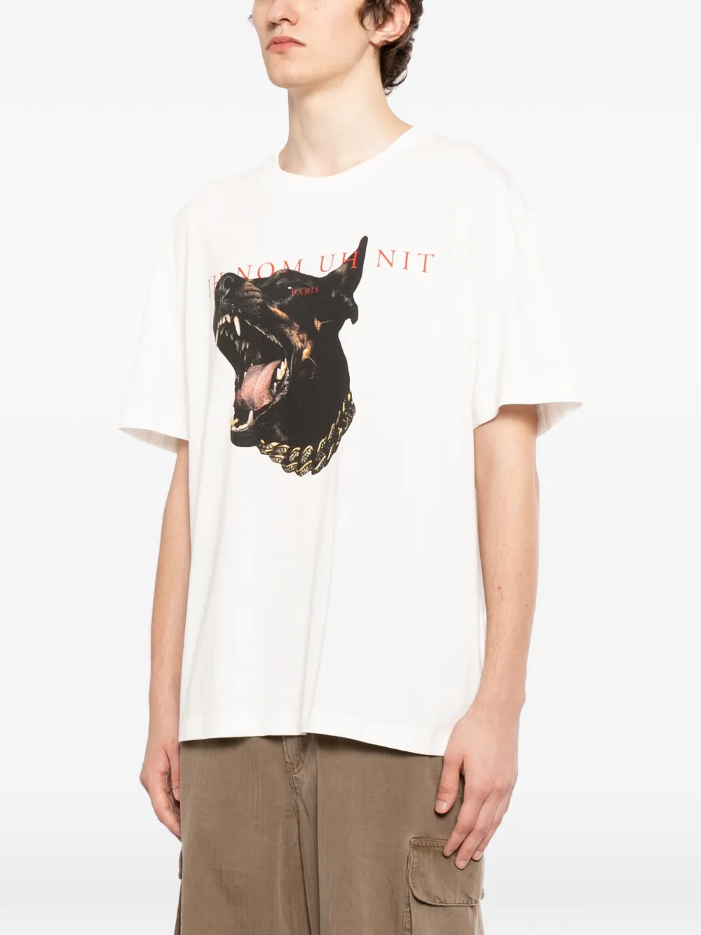 Ih Nom Uh Nit T-shirt met print Beige