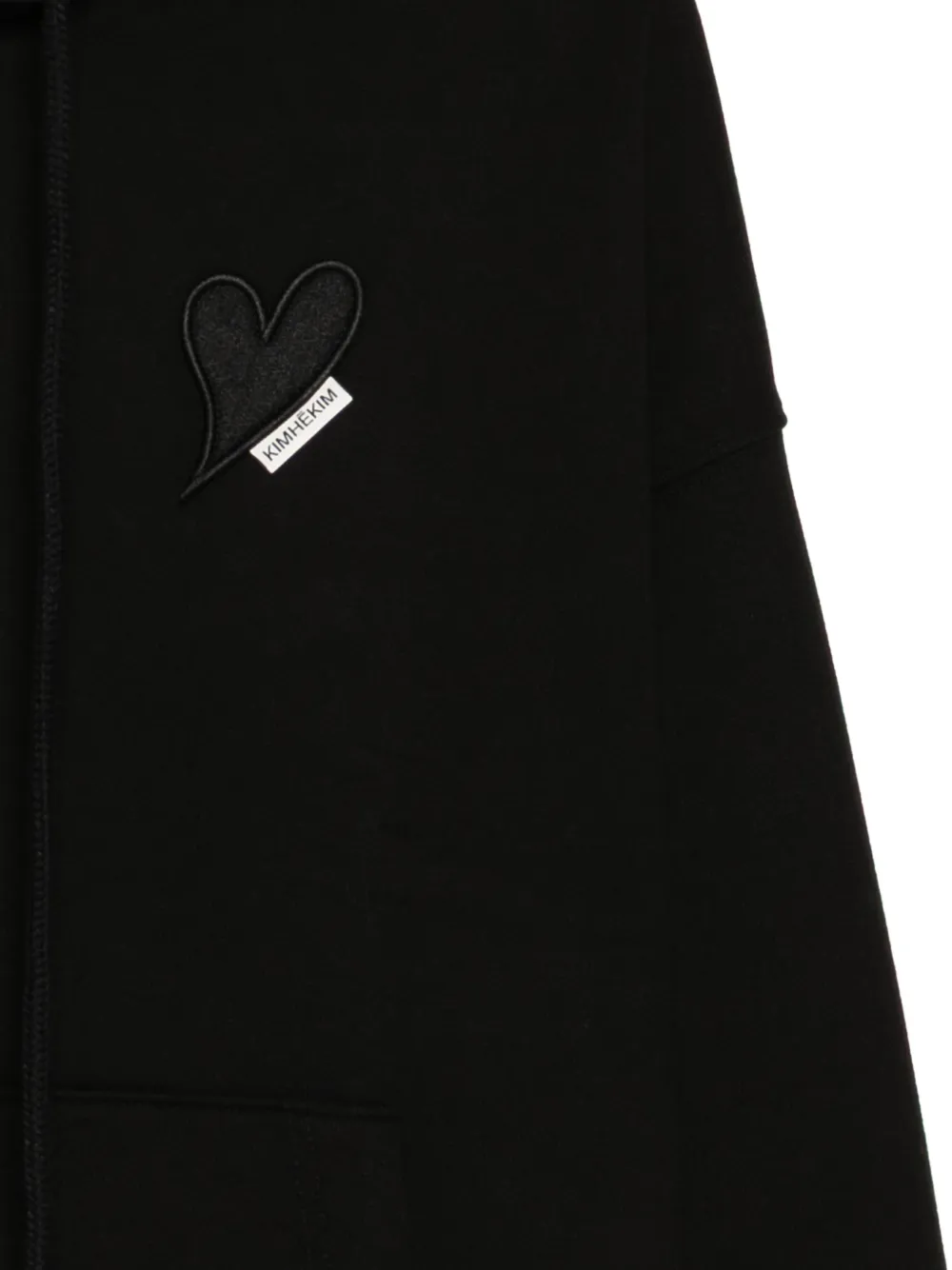 Kimhekim heart-patch Hoodie | Black | FARFETCH