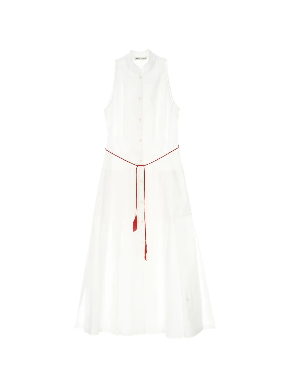 Samuel Gui Yang Kilt 挂脖褶饰李连衣裙 In White