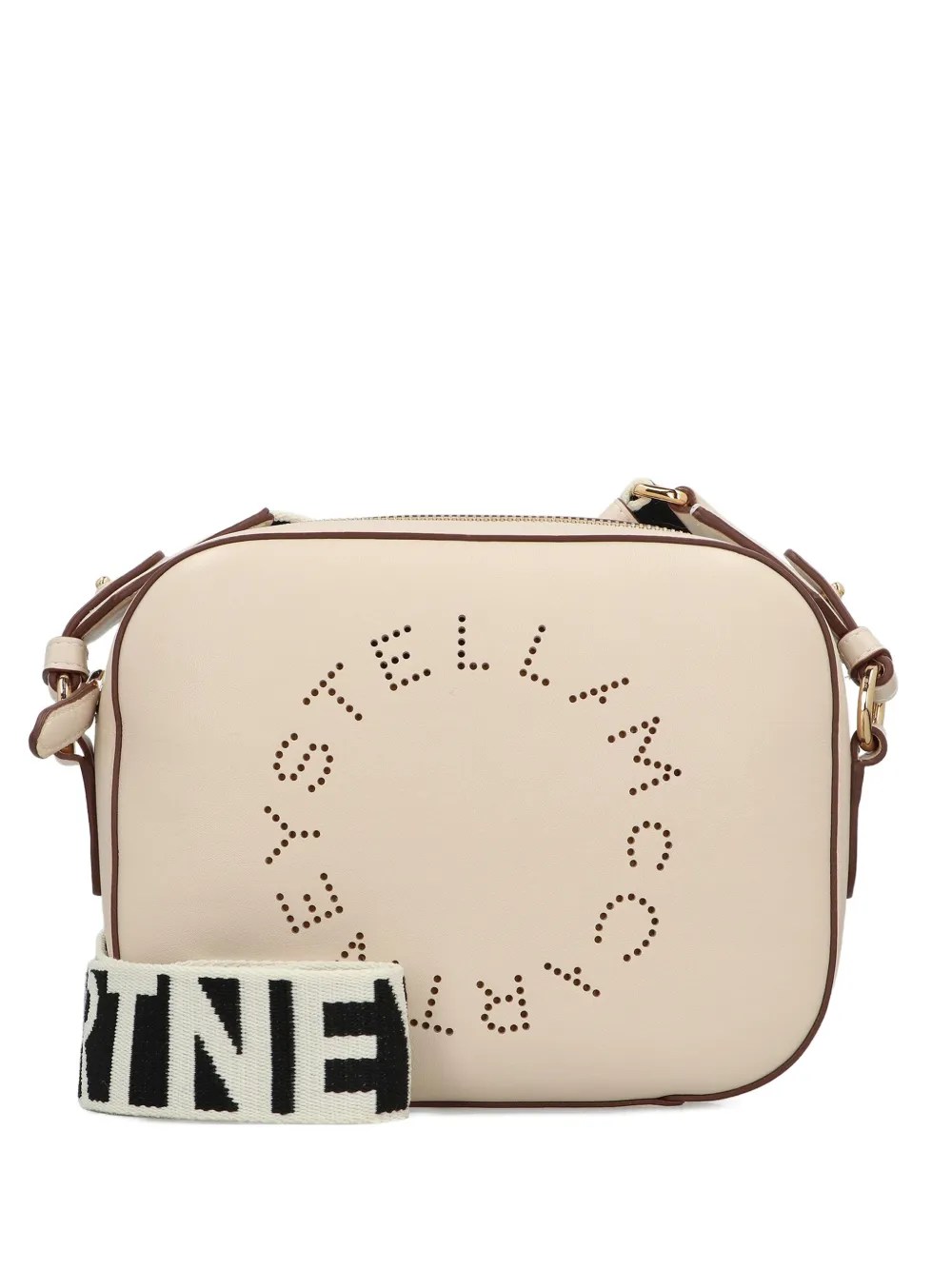 Stella McCartney logo camera shoulder bag - Toni neutri