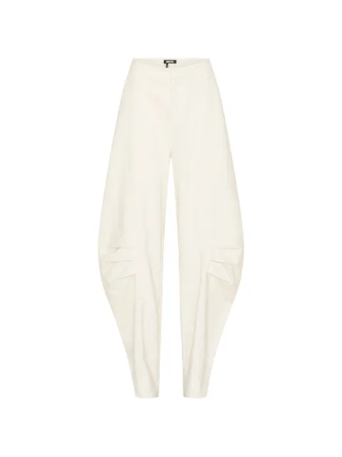 ROTATE BIRGER CHRISTENSEN cream tapered trousers