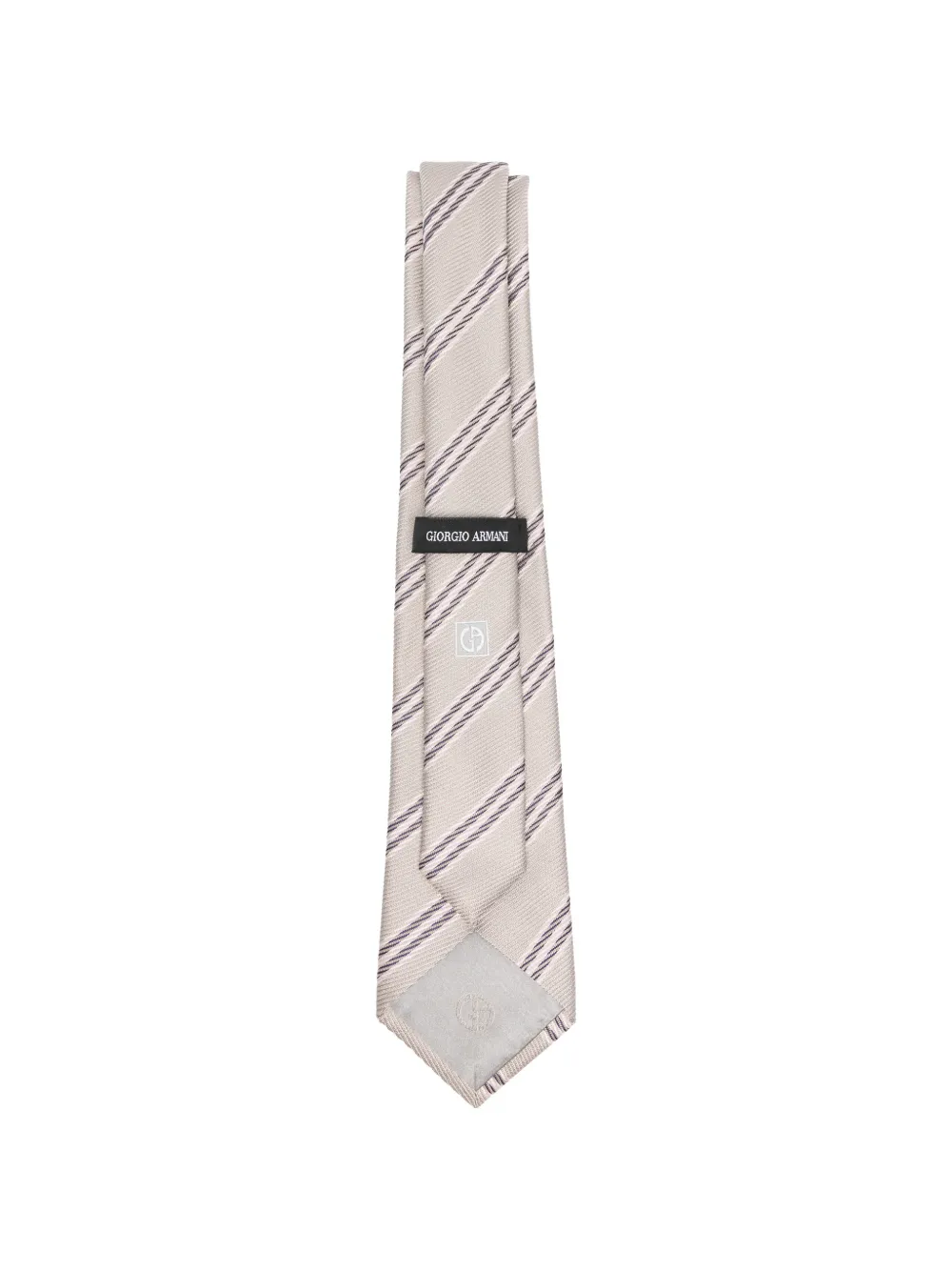  Giorgio Armani Striped Tie - Neutrals 