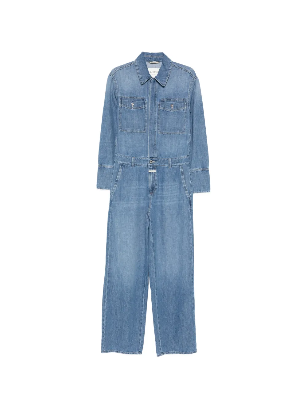 Closed Wyla chest-pocket jumpsuit - Blu