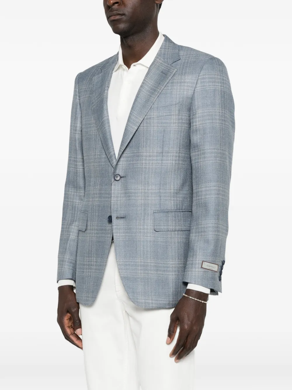  Canali Logo-label Blazer - Blue 