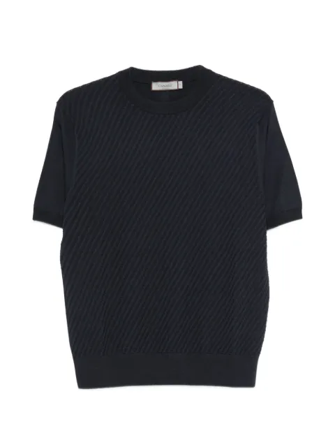 Canali textured short-sleeve T-shirt