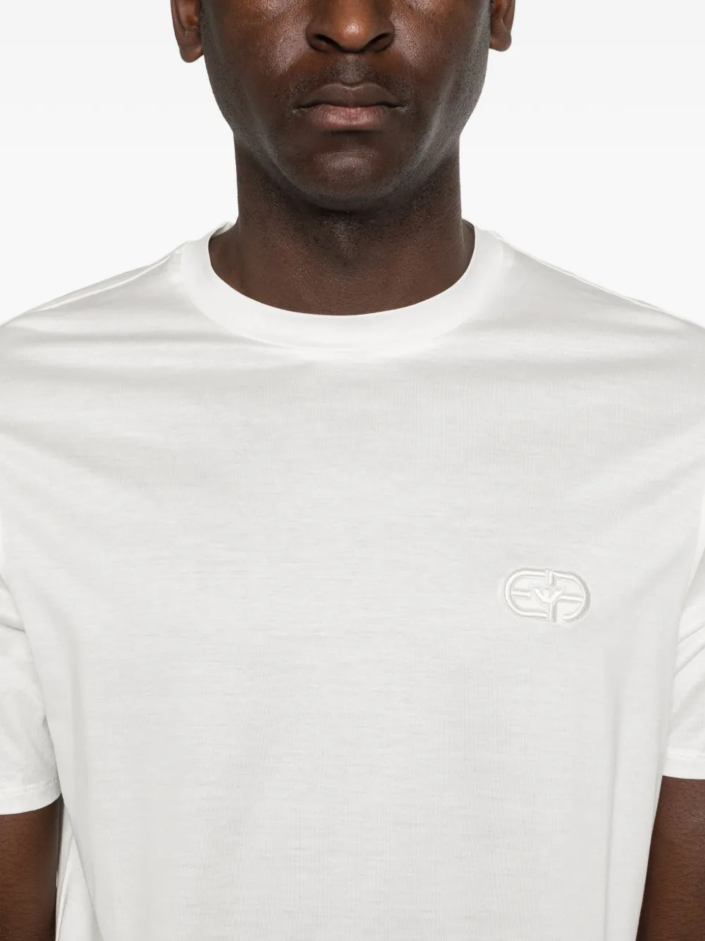 Emporio Armani T-shirt met logo Wit