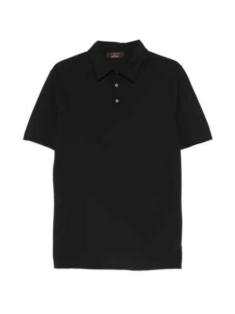 Zanone buttoned short-sleeve polo shirt