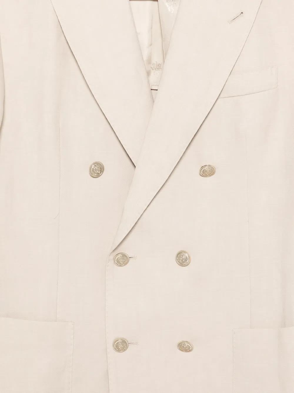  Eleventy Double-breasted Blazer - Neutrals 