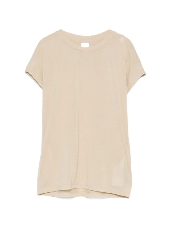 Eleventy Crew-neck Short-sleeves T-shirt in Neutrals