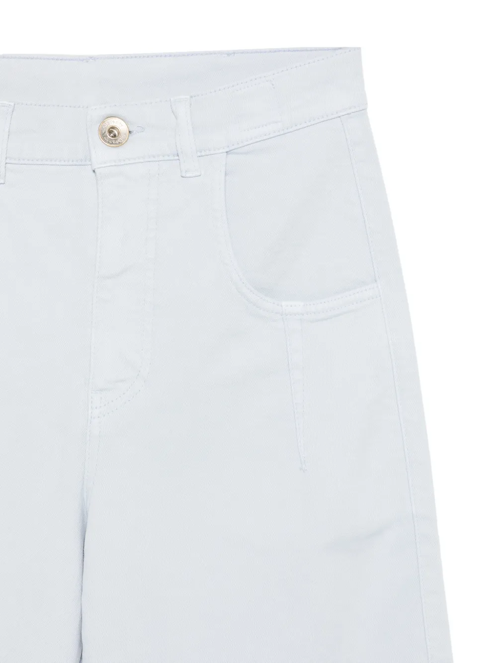 Eleventy Broek met riemlussen Blauw
