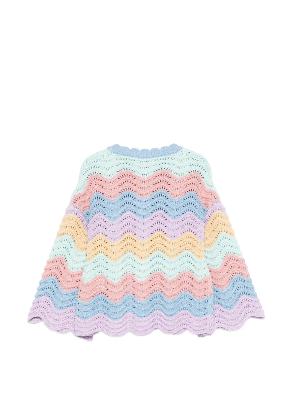 Stella McCartney Kids Gewelfd vest Blauw