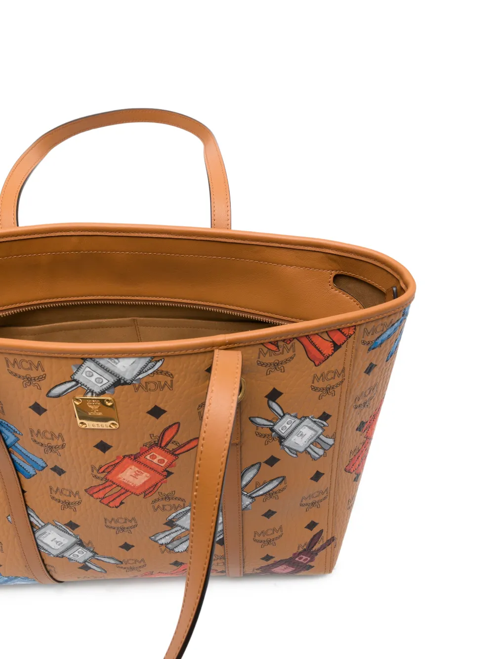 MCM Medium Toni shopper met logodetail Bruin