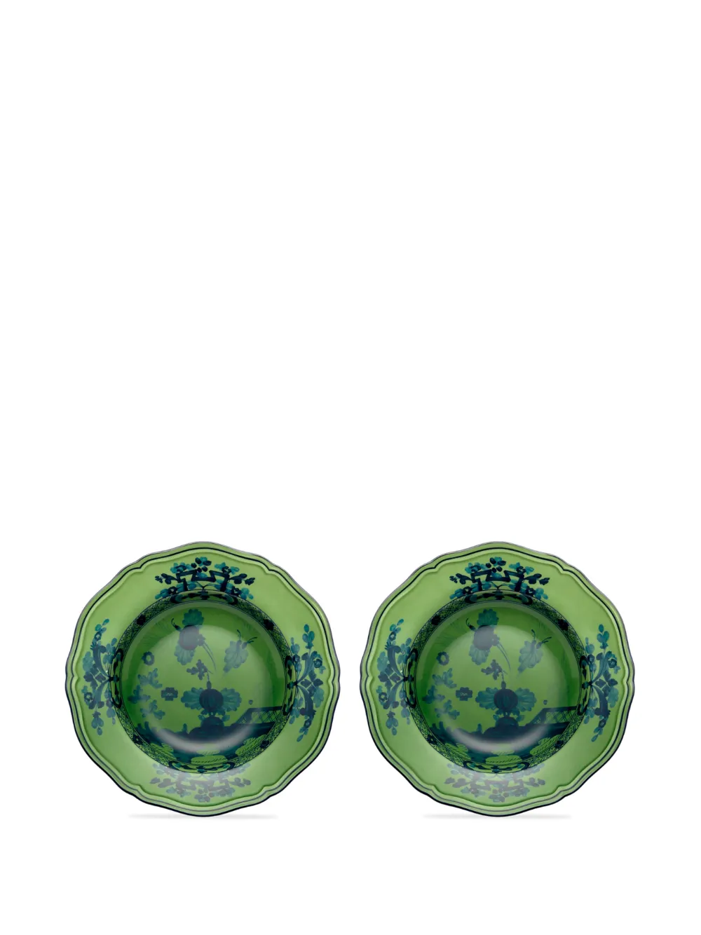GINORI 1735 Piatti da dessert Oriente Italiano (2 pezzi) - Verde