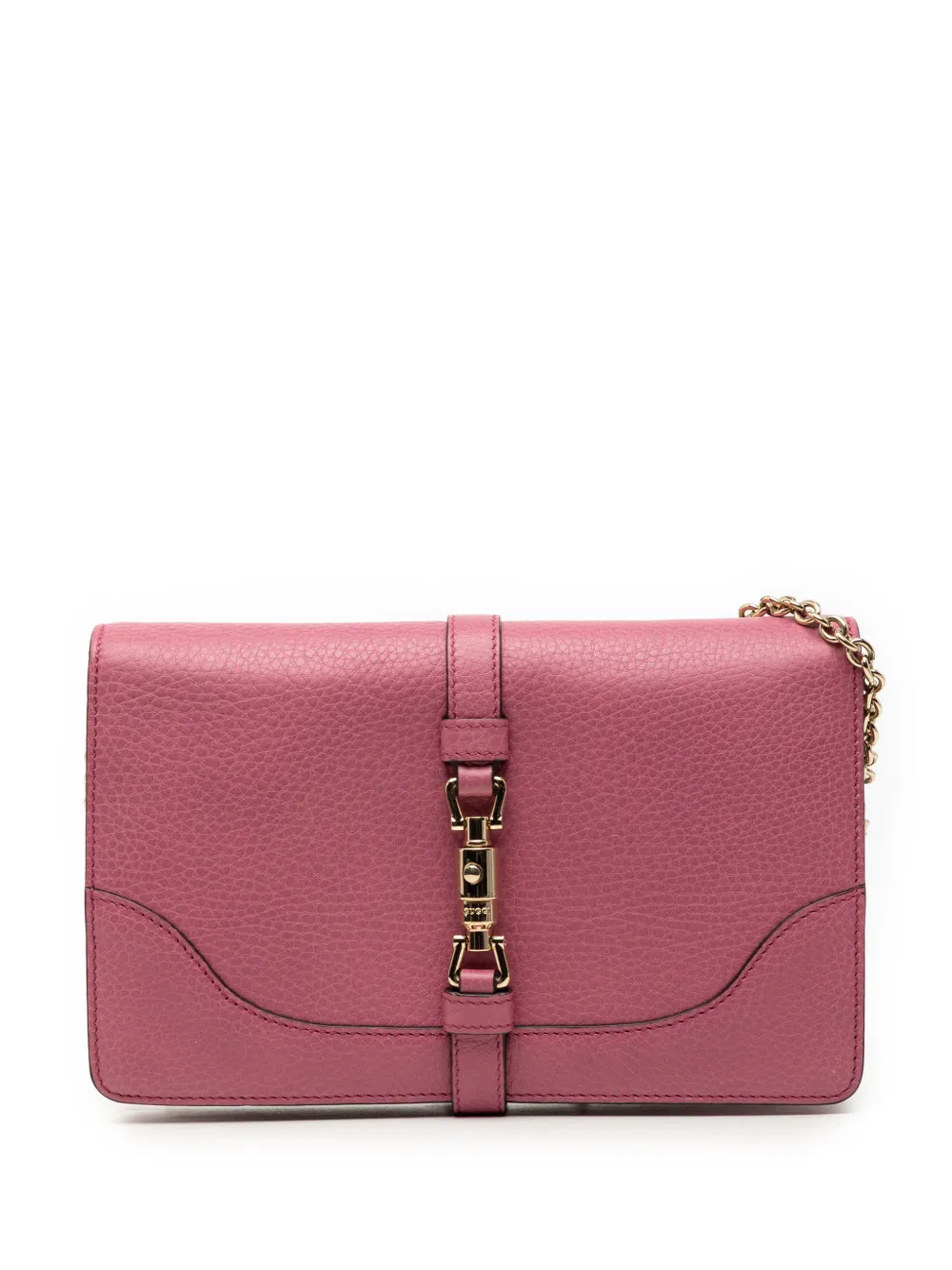 Gucci Pre-Owned Borsa a spalla Piston Broadway in pelle di vitello zigrinata 2016-2025 - Rosa