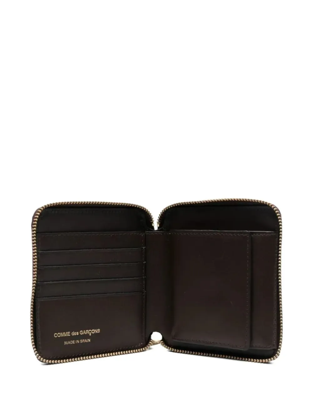  Comme Des Garçons Wallet Zip-around Leather Wallet - Brown 