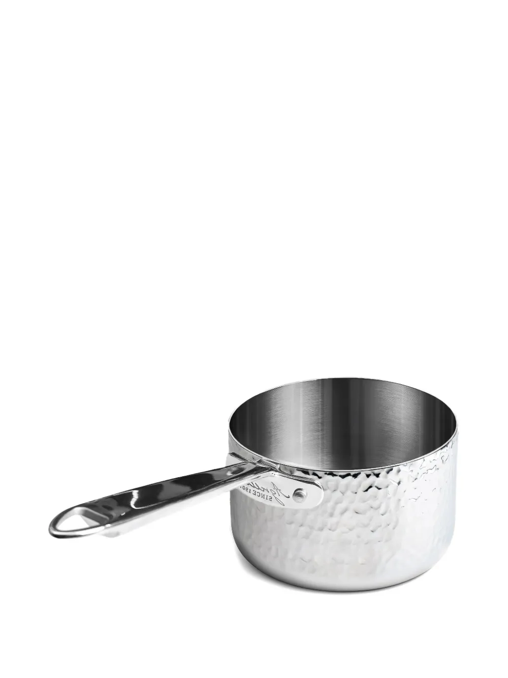 PENTOLE AGNELLI Gehamerde Inox steelpan - Zilver