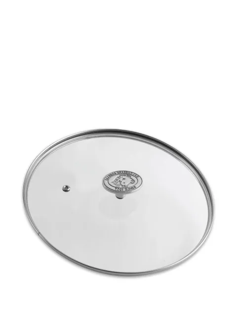 PENTOLE AGNELLI couvercle en verre à bouton en acier inoxydable