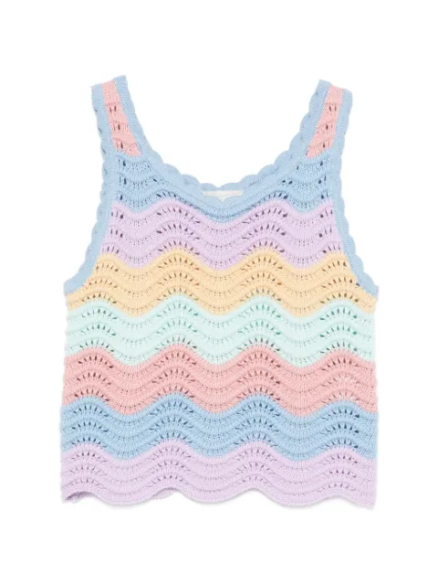 Stella McCartney Kids scalloped striped top