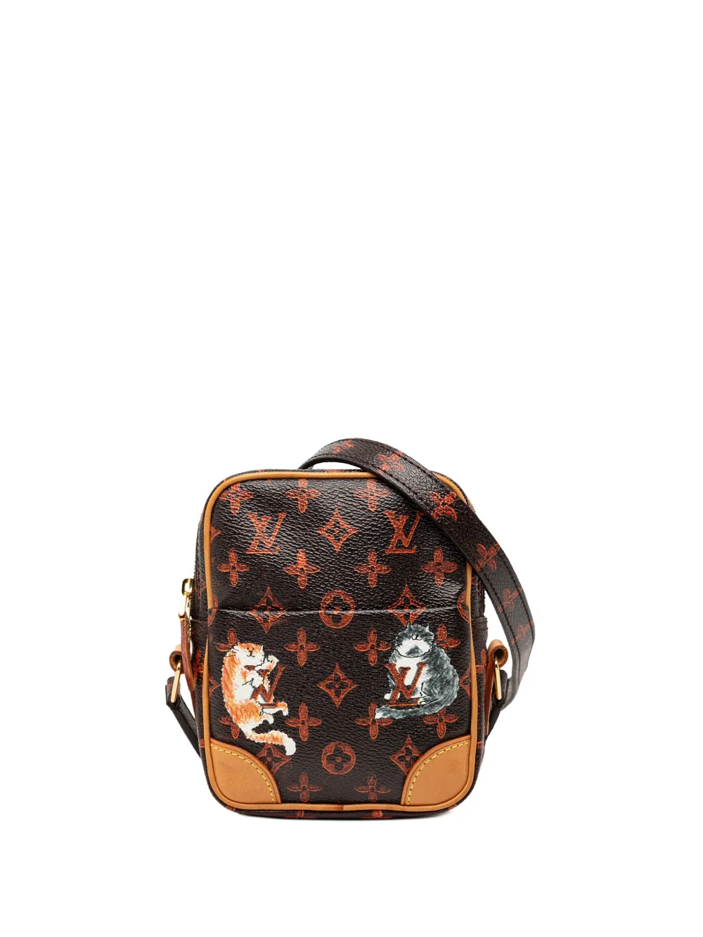 Louis Vuitton Pre-Owned 2018 Grace Coddington Catogram Paname PM crossbody bag - Braun