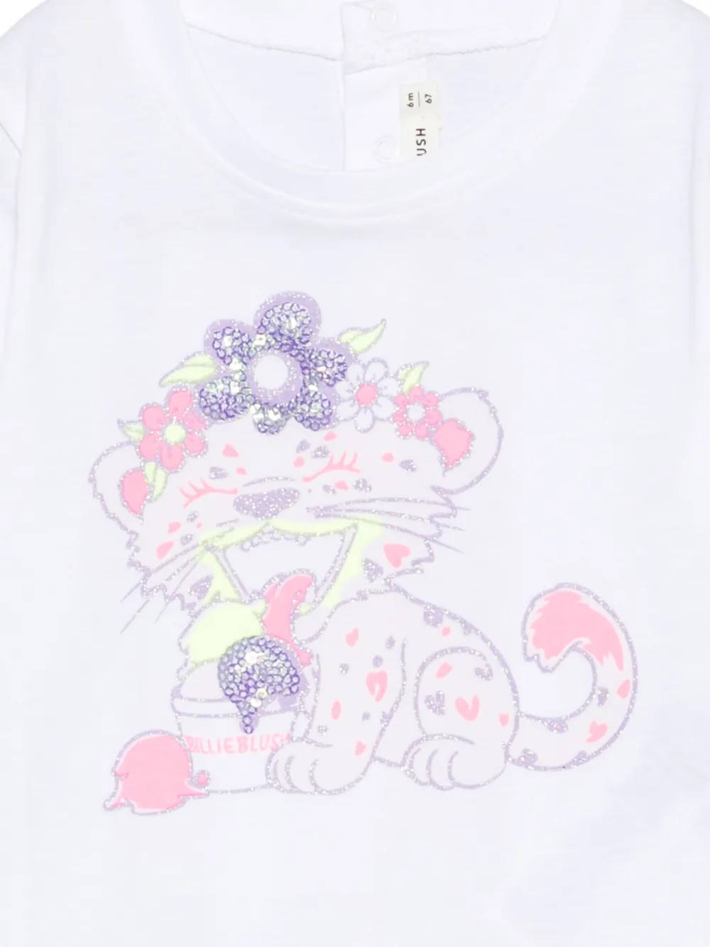 Billieblush T-shirt met bloemenprint Wit