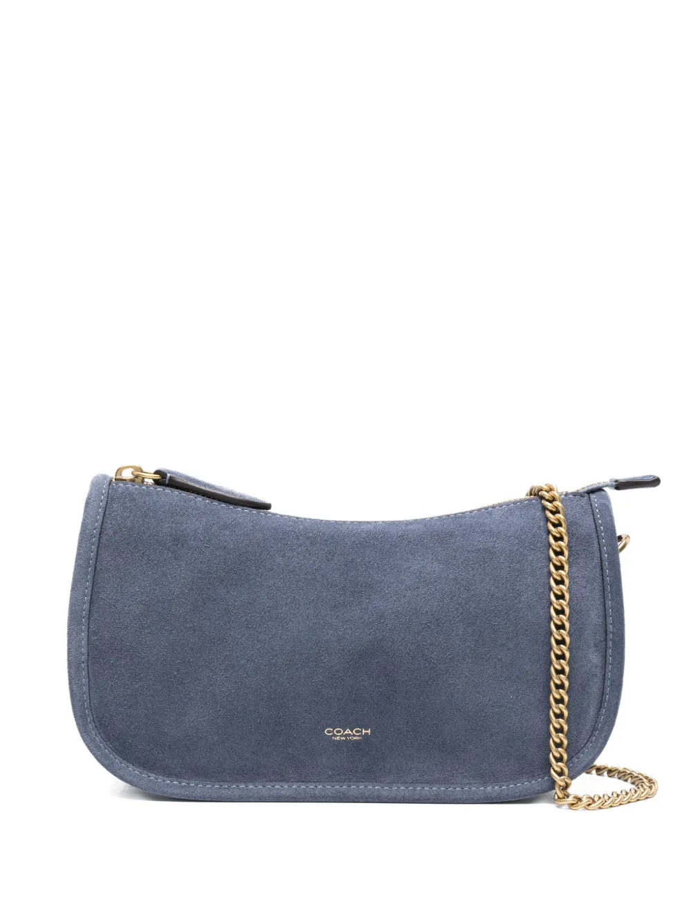 Coach suede shoulder bag - Blu