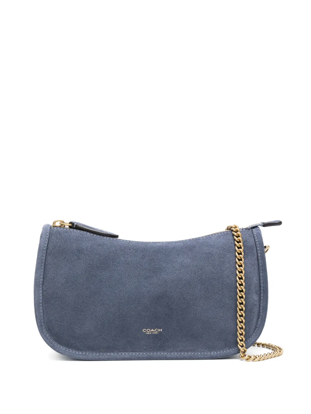 Coach suede shoulder bag - Blu