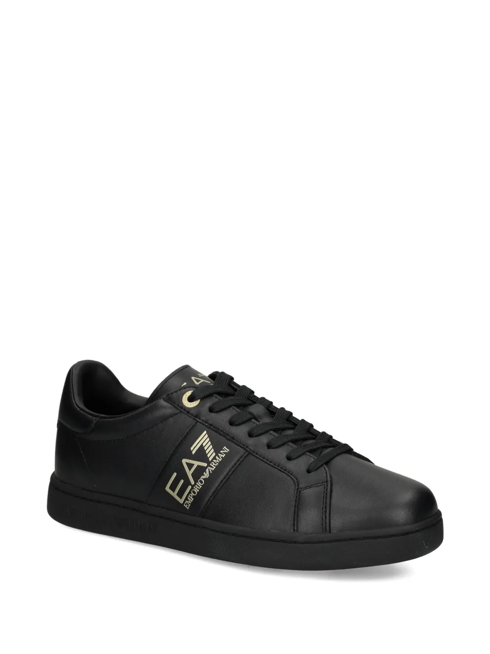 Ea7 Emporio Armani EA7 Classic leather sneakers Zwart