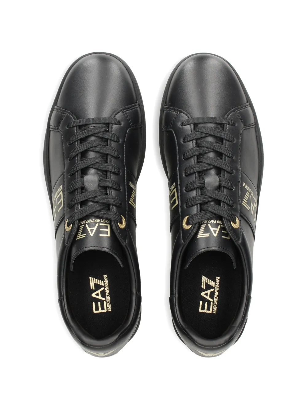 Ea7 Emporio Armani EA7 Classic leather sneakers Zwart