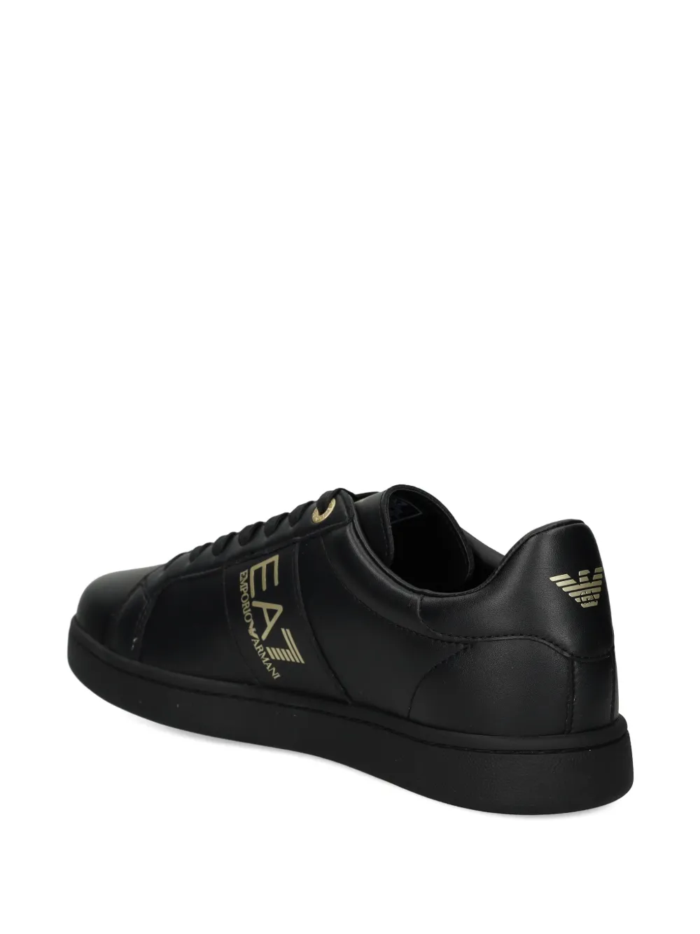 Ea7 Emporio Armani EA7 Classic leather sneakers Zwart