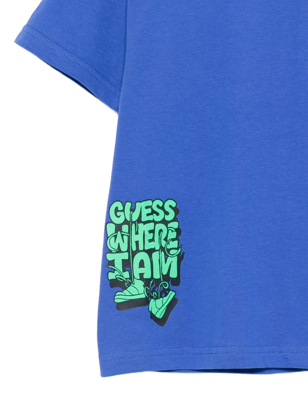 Billieblush T-shirt met print en ronde hals Blauw