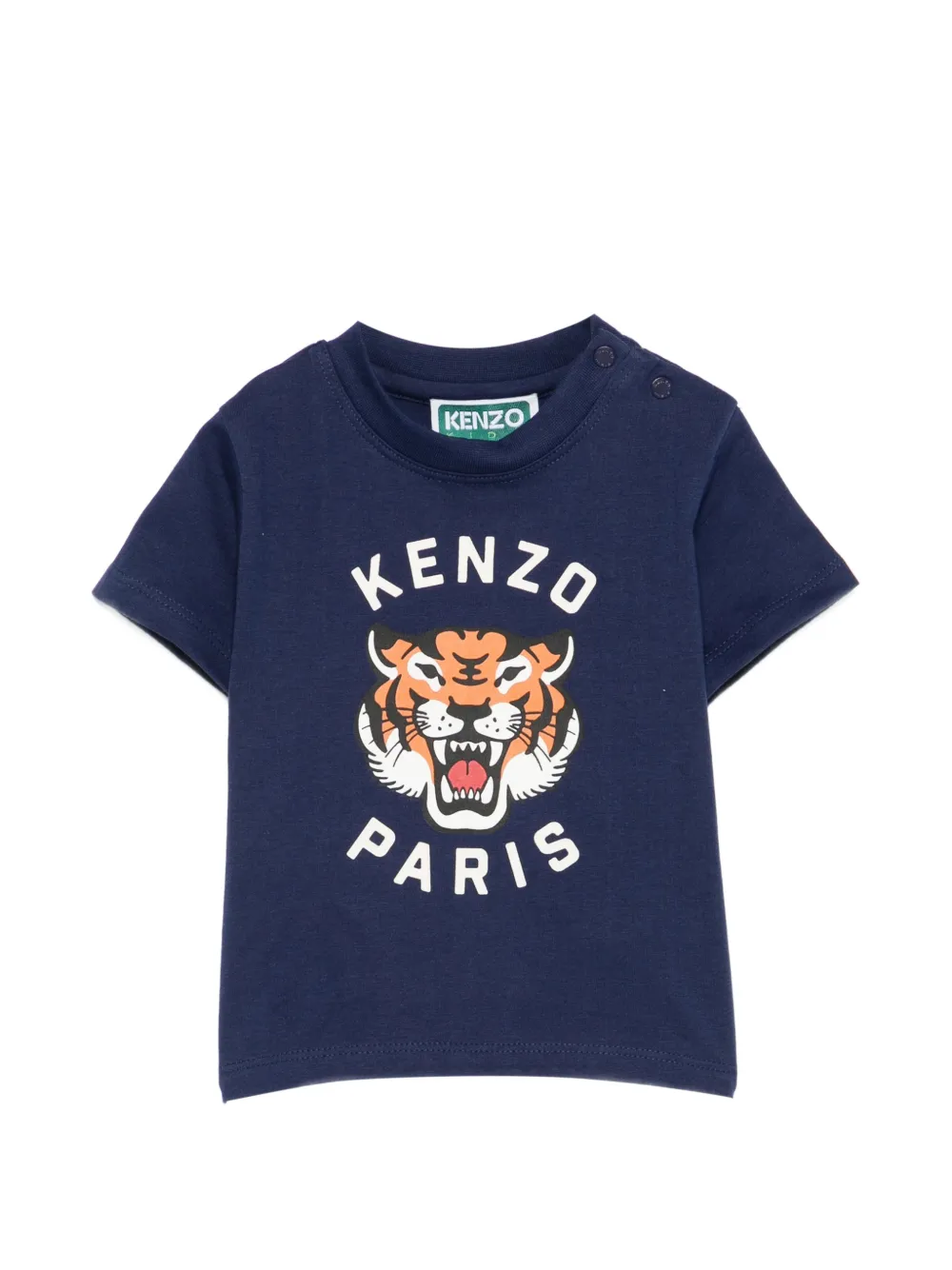 Kenzo Kids tiger graphic T-shirt - Blu