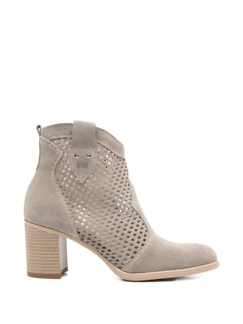NERO GIARDINI cut-out suede ankle boots